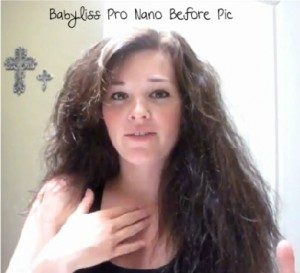 Babyliss Pro Nano Flat Iron Before Pic